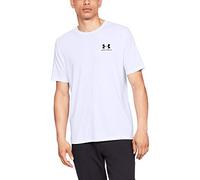 Under Armour Camiseta De Manga Corta UA Sportstyle Left Chest Chemise Homme, WHT/Blk, XS