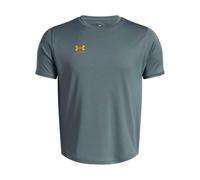 Under Armour Challenger Entraînement Manches Courtes Garçons, T-Shirt garçon Ample et Respirant, T-Shirt Football léger et Confortable, Jasper Blue/Squad Orange, YLG, Jasper Blue/Squad Orange, YMD
