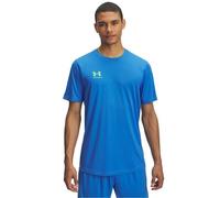 Under Armour Challenger Entraînement Manches Courtes Hommes, T-Shirt Homme Ample et Respirant, T-Shirt Football léger et Confortable, Blue Atlantis/High Vis Yellow, SM