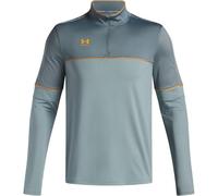 Under Armour Challenger Entraînement ¼ Zip Hommes, Pull zippé léger et Respirant, Haut 1/4 Zip au séchage Rapide, Jasper Blue/Squad Orange, L, Jasper Blue/Squad Orange, MD