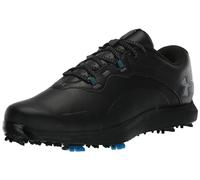 Under Armour Charged Draw 2 Chaussures de golf à crampons larges pour homme, (003) Noir/Noir/Gris Titan, 8 Wide