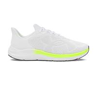 Under Armour Charged Pursuit 4 Grand Logo, chaussures running pour homme, chaussures de course avec amorti, Hommes, White / High Vis Yellow / Halo Gray, 9, White / High Vis Yellow / Halo Gray, 45