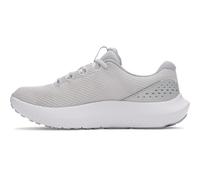 Under Armour Charged Surge 4 - Chaussures de Course Confortables pour Femme avec Dessus en Maille Respirante, durables et réactives, Gris Halo, Argent métallisé/Argent métallique, 37