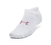 Under Armour Chaussettes basses unisexe-adulte, Blanc / Blanc / Rose Elixir, S