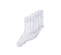 Under Armour 6 paires Essential Crew, chaussettes unisexe, chaussettes sport ultra-fines, Unisexe, lot de 6, White/White/Halo Gray, L, White/White/Halo Gray, MD