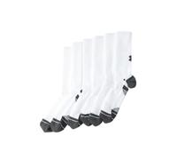 Under Armour Chaussettes Performance Tech – Pack de 6 – Taille M – Blanc