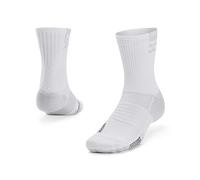Under Armour Chaussettes hautes unisexes Ua Ad Playmaker 1Pk Mid, Wht, 1376229-100, LG