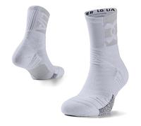 Under Armour Chaussettes Playmaker Crew pour Adulte Chaussettes de sport White/ Halo Gray/ White (100) FR: L (Taille Fabricant: LG)