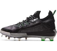 Under Armour Chaussures de baseball UA Harper 8 Low ST pour homme - Haut retour d'énergie et traction ultime, Noir/argenté métallique - 001, 49.5 EU