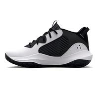 Under Armour Chaussures de Basketball Pre-School UA Lockdown 6 Court Performance, 101 Blanc Noir, 30 EU