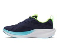 Under Armour Chaussures de course Charged+ Assert 11 pour garçon, (410) Bleu marine/bleu flou/vert hyper, 4.5 Big Kid