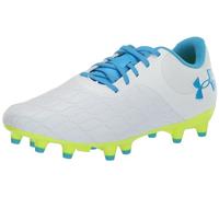 Under Armour Chaussures de football Magnetico Select 3.0 unisexes pour adulte, (102) Blanc/jaune haute visibilité/Capri, 7.5 Women/6 Men