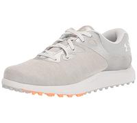 Under Armour Chaussures de golf Charged Breathe 2 Knit sans crampons pour femme, (100) Gris halo/Gris halo/Blanc, 8.5