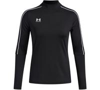 Under Armour Couche intermédiaire Challenger Femmes, Couche intermédiaire à Quart de Zip pour Femmes, Haut Midlayer au séchage Rapide, Black/White, LG