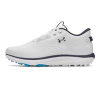 Under Armour Crampons de golf Drive Fade 2 pour homme, (100) Blanc/Blanc/Argent Métallisé, 8