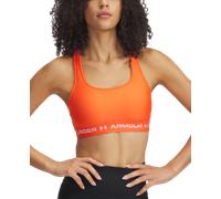 Under Armour Crossback Medium Support Sports Top Orange M Femme
