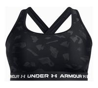 Under Armour Crossback Mid Bra Femme Noir - Sous-vêtements et brassières de fitness femmes S
