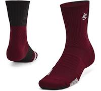 Under Armour Curry Armourdry Playmaker Mid-Crew Socks Adults Rouge Hommes 12+ Male
