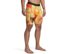 Under Armour Curry HeatGear Short imprimé pour homme, Noir/rouge., S