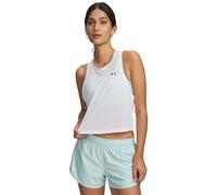 Under Armour – Débardeur court en maille Tech – Blanc/Noir – XS – Femme