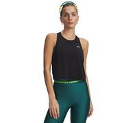 Débardeur court en mesh sport Under Armour Tech sans manches noir femme - S