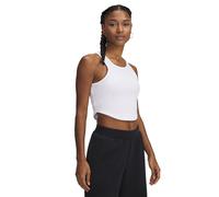 UNDER ARMOUR Débardeur Femme UA Rival RIB Crop blanc | M