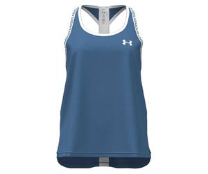 Under Armour Débardeur Tech Knockout Filles, débardeur Fille Ultra-léger et Respirant, Tank Top Extensible dans Les 4 Sens, Blue Atlantis/White, YLG, Blue Atlantis/White, YXL