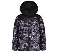 Under Armour Doudoune fille Prime Printed avec UA Storm - veste d’hiver chaude et légère à capuche, matelassée, poches zippées, Noir/Rose,14 ans