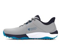 Under Armour Drive Pro Chaussures de golf larges sans crampons pour homme, (101) Mod Gray/Capri/Midnight Navy, 9.5 Wide