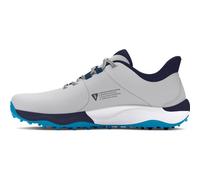 Under Armour Drive Pro Chaussures de golf larges sans crampons pour homme, (101) Mod Gray/Capri/Midnight Navy, 9.5 Wide