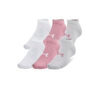 Under Armour Essential Lot de 6 Paires de Chaussettes Basses Essentiels, Elixir Rose/élixir Rose/Rose, S Mixte