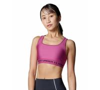 Under Armour Femme Crossback Mid Bra Soutien-Gorge De Sport, Fuchsia Crépuscule/Marron Foncé, S EU