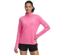 Sweatshirt Under Armour Tech Half Zip Twist rose femme - L