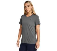 Under Armour T-shirt Tech Femme – Manches courtes, col ras-du-cou, gris
