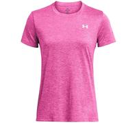 T-shirt Under Armour Tech Twist à manches courtes rose vif pour femme - M