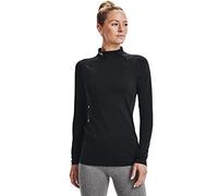 Under Armour T-shirt ColdGear Authentics manches longues col montant Noir S Femme