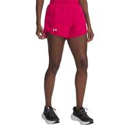 Under Armour Femme UA Fly by 3'' Shorts, Fushia Ombré/Fuchsia Ombré/Réfléchissant, M EU