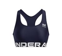 Under Armour Femme UA HG Mid Soutien-Gorge De Sport, Bleu Marine/Blanc, S EU