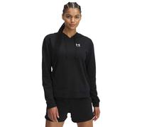 Under Armour Femme UA Rival Terry Hoodie Chemise, Noir/Blanc, L EU
