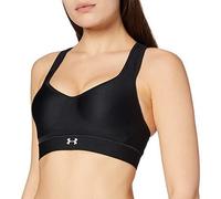 Under Armour Femmes Warp Tricot Haut Impact SPORTS Bra, Noir/Réfléchissant, 32C