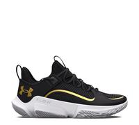 Under Armour Flow FUTR X 3 Baskets Unisexes pour Adulte, Noir/doré métallisé, 43/45 EU