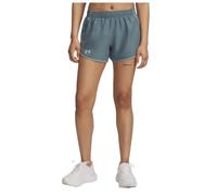 Under Armour Fly by Short 3 Pouces Femmes, Short Running léger pour Femme, Short Femme Respirant pour Le Sport, Jasper Blue/Serpentine/Reflective, L, Jasper Blue/Serpentine/Reflective, LG