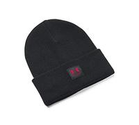 Under Armour Freedom Halftime Beanie Chapeau, (001) Noir/Rouge, Taille Unique Homme