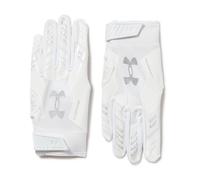 Under Armour Gants de football F9 Nitro pour homme, (100), blanc/gris/argenté métallisé, taille XL