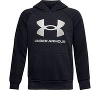 Blouson pour garçons Under Armour Rival Fleece Hoodie - black/onyx white L