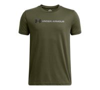 Under Armour Garçon Logo Wordmark Short Sleeve T-Shirt, Marine Od Vert/Noir/Acier, 150-160 EU