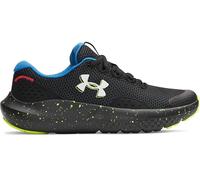 Under Armour Garçon UA BGS Surge 4 Cross-Trainer-Shoes, Noir Haute Visibilité Jaune Blanc, 35.5 EU