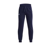 Pantalon Under Armour Rival Fleece Joggers Logo bleu marine enfant - XS