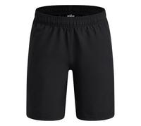 Under Armour – Short tissé garçon UA Tech Wordmark – Noir/Rouge Venin – 11-12 ans EU