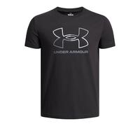 Under Armour Global Line Foundation Manches Courtes Garçons, T-Shirt garçon pour Le Sport, T-Shirt imprimé Ultra-Doux et Respirant, Black/Mod Gray, Black/Mod Gray, YSM